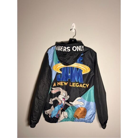Members Only Vintage Space Jam hooded jacket size medium C7-18 - Picture 2 of 3